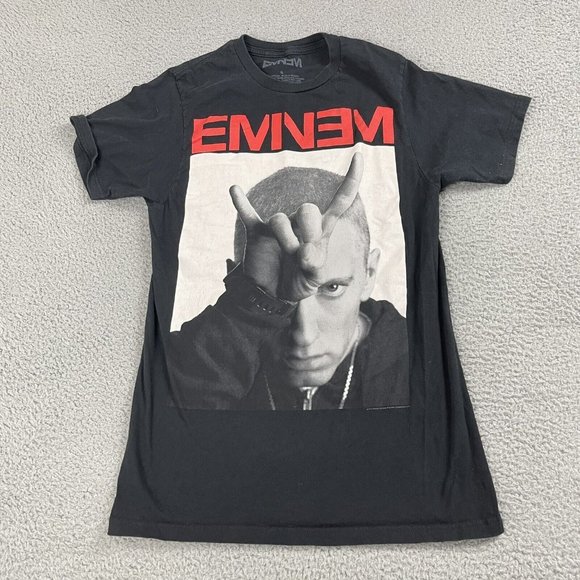 Eminem Marshall Mathers Maglietta Donna Boyfriend Fit - Manica Corta, Girocollo, Casual